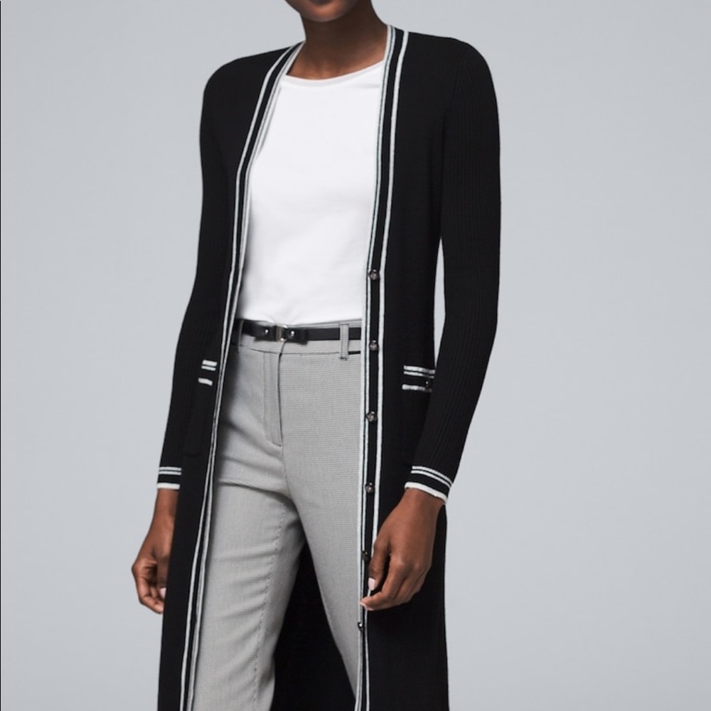 White House Black Market Fashion Duster